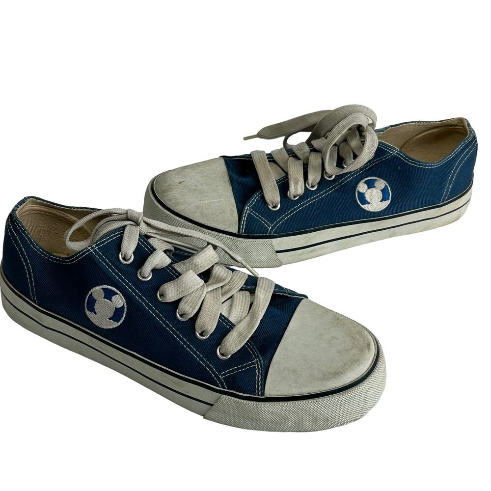 disney tokyo blue canvas tennis shoes Japan size 24 US 8